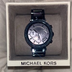 Michael Kors Metallic Blue Watch
